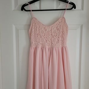 Light Blush Chiffon Dress
